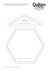 Candied Hexagons Quilt Pattern Templates, Page 2