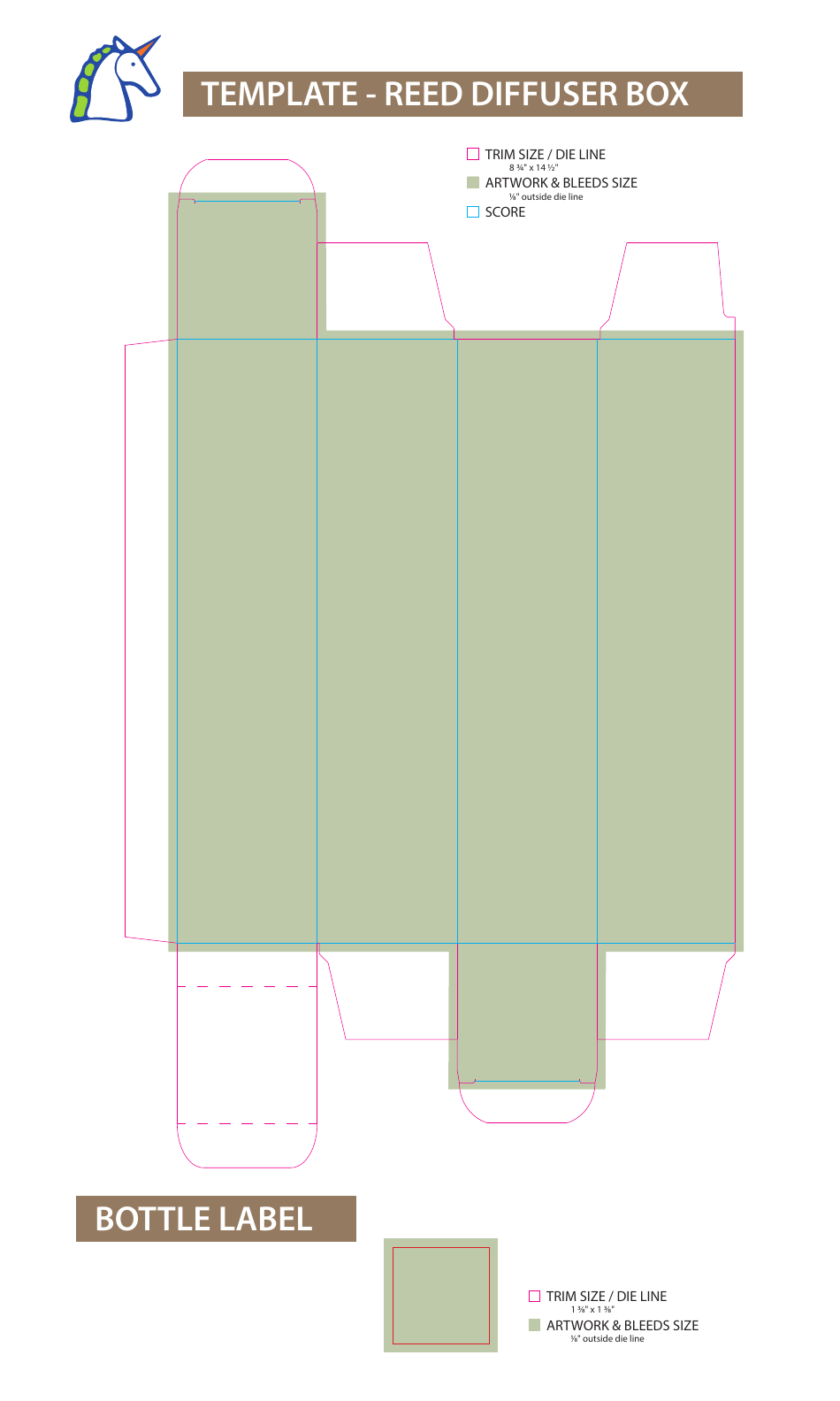 Reed Diffuser Box Template, Page 1