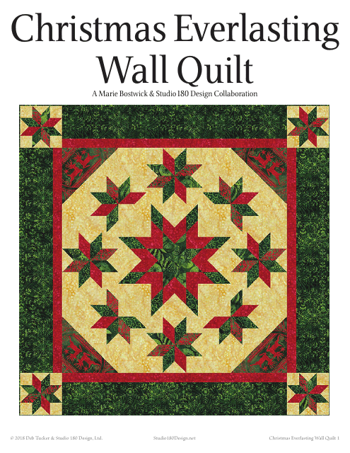 Christmas Everlasting Wall Quilt Pattern Templates