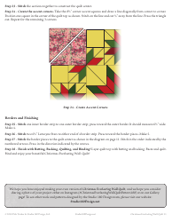 Christmas Everlasting Wall Quilt Pattern Templates, Page 11