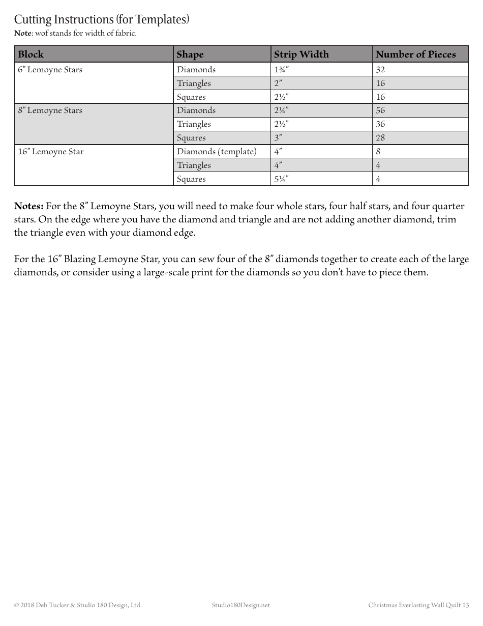 Christmas Everlasting Wall Quilt Pattern Templates, Page 13