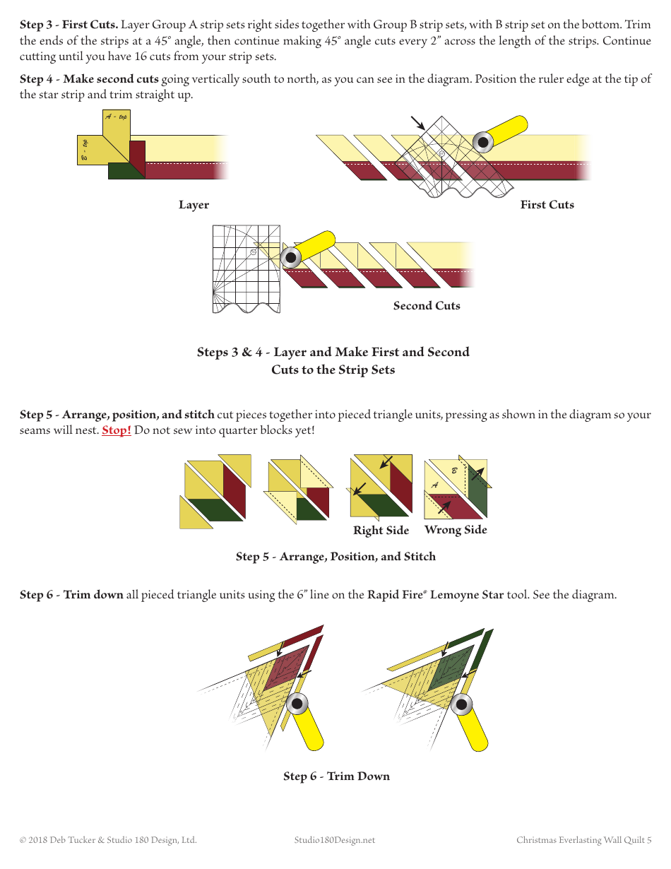 Christmas Everlasting Wall Quilt Pattern Templates, Page 5