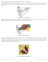 Christmas Everlasting Wall Quilt Pattern Templates, Page 8