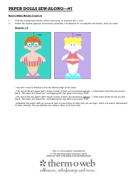Boy and Girl Paper Dolls Sewing Pattern Templates, Page 2