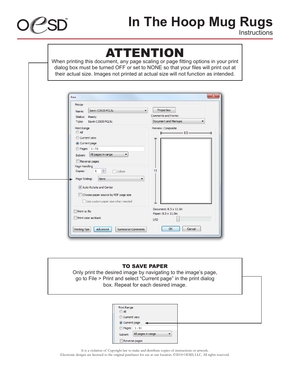 Mug Rug Pattern Templates, Page 7