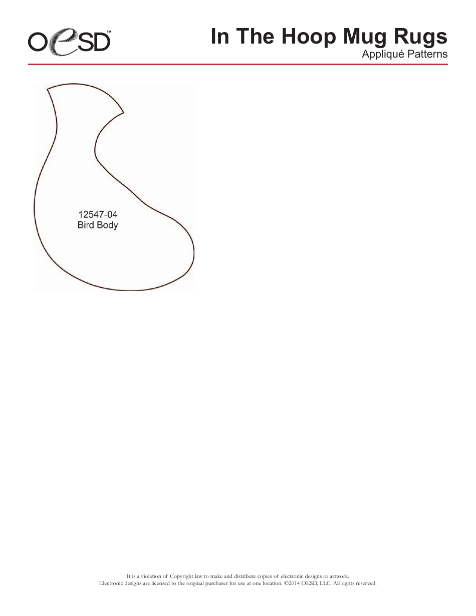 Mug Rug Pattern Templates, Page 9