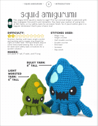 Squid Amigurumi Crochet Pattern Templates, Page 2