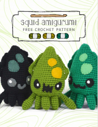Document preview: Squid Amigurumi Crochet Pattern Templates