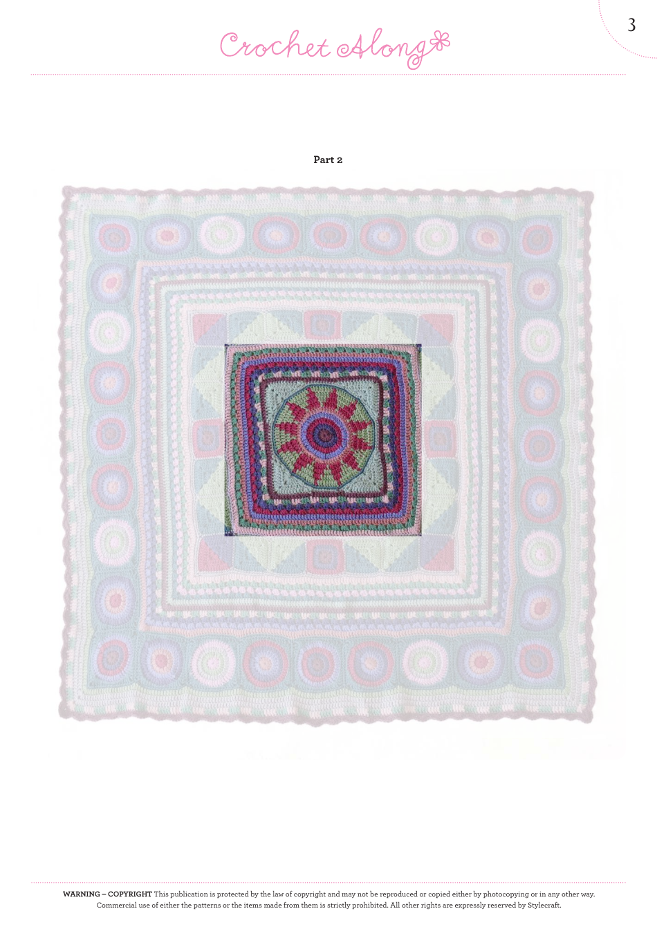 Sunstar Blanket Crochet Pattern - Part 2 - US Terms, Page 4