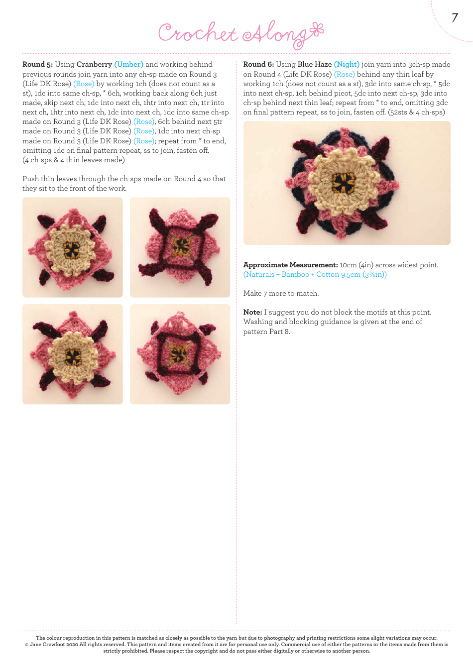 Clementine  Acanthus Crochet Pattern - UK Terms, Page 8