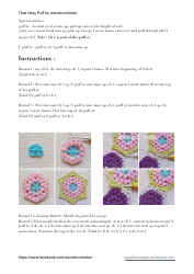 Hexy Puff Crochet Pattern, Page 2