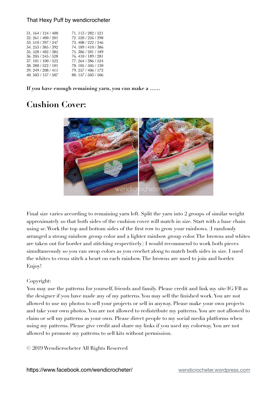 Hexy Puff Crochet Pattern, Page 4