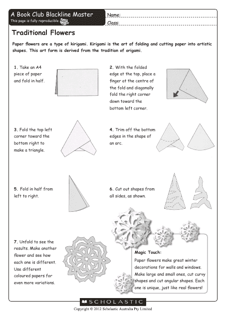 Kirigami Paper Flower Guide