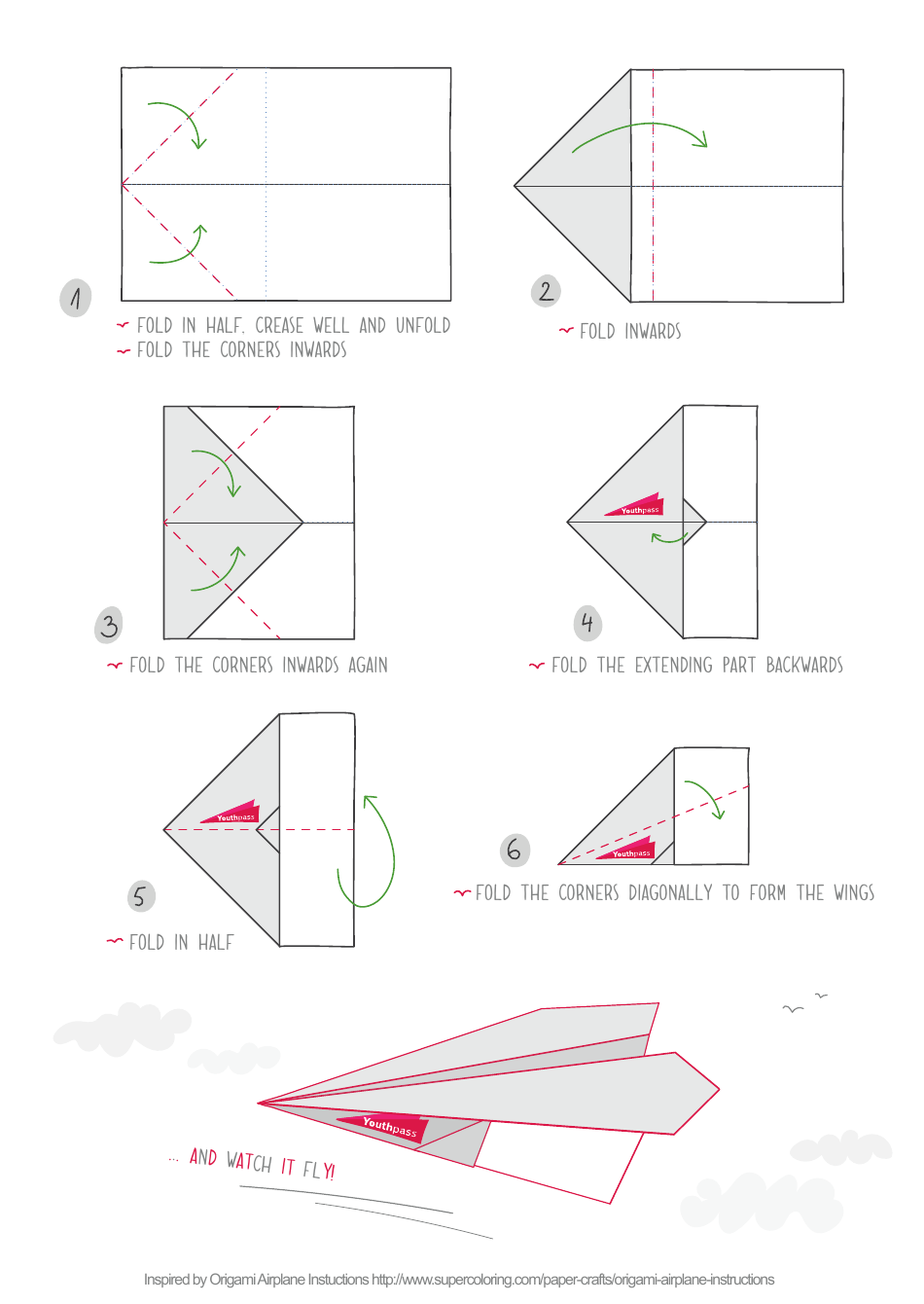 Origami Plane Guide Download Printable PDF | Templateroller