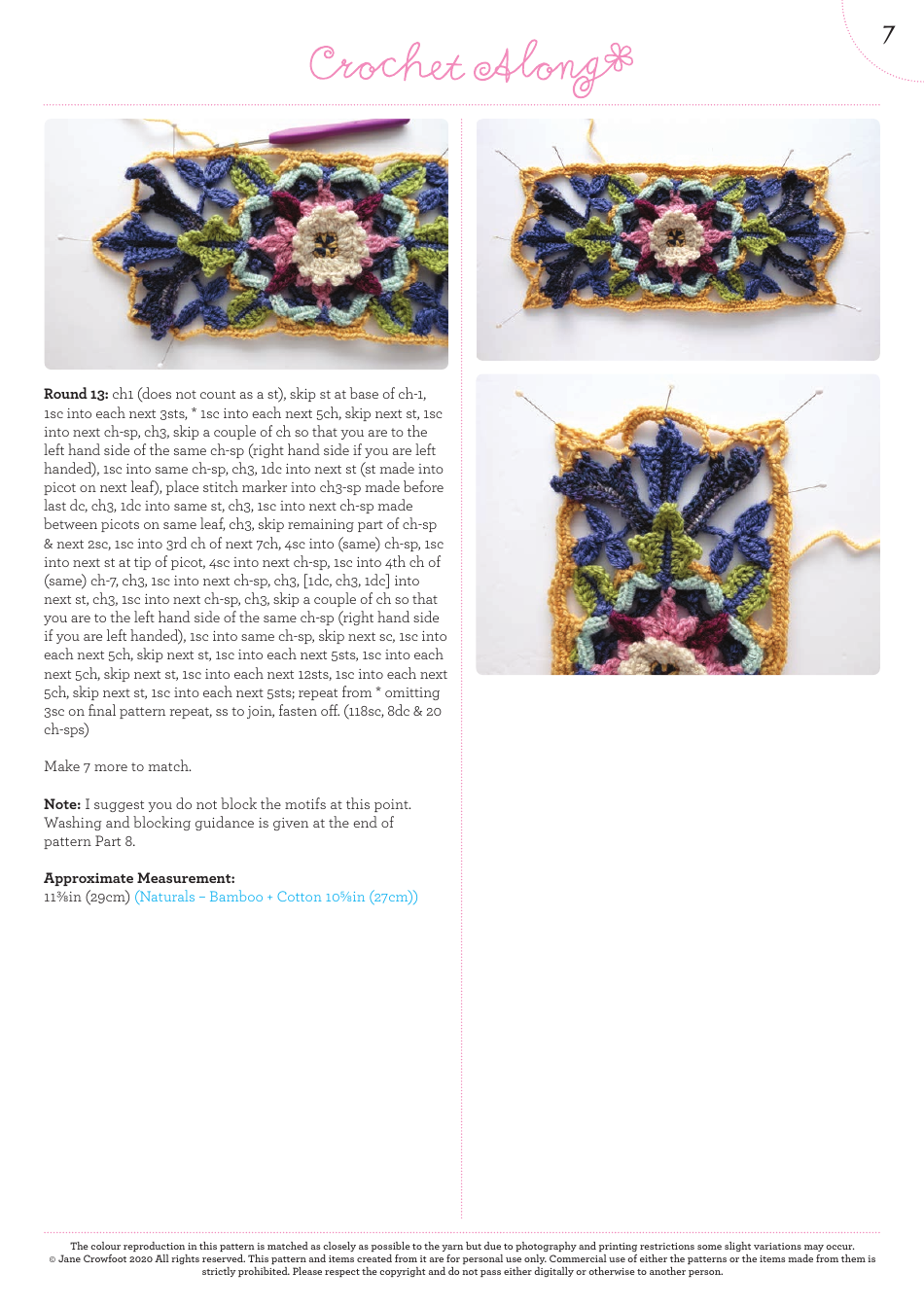 Chrysanthemum  Acanthus Crochet Pattern - US Terms, Page 8