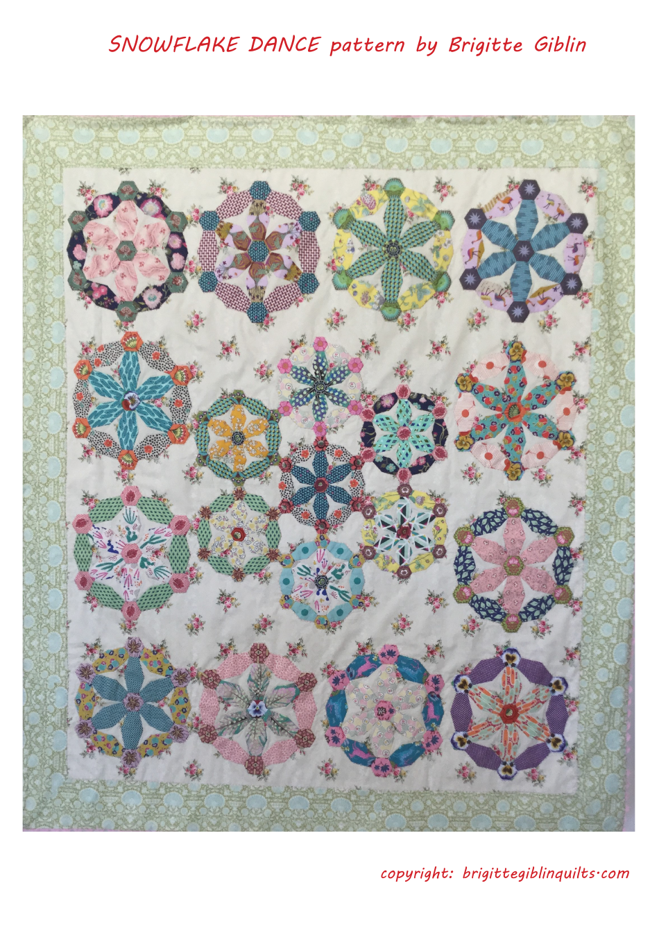 Snowflake Dance Quilt Pattern Templates - Template Roller