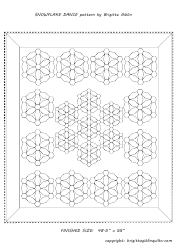 Snowflake Dance Quilt Pattern Templates, Page 2