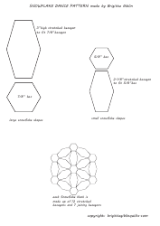 Snowflake Dance Quilt Pattern Templates, Page 5