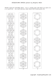 Snowflake Dance Quilt Pattern Templates, Page 8