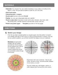 Pearl at Home Mandala Pattern Template, Page 2