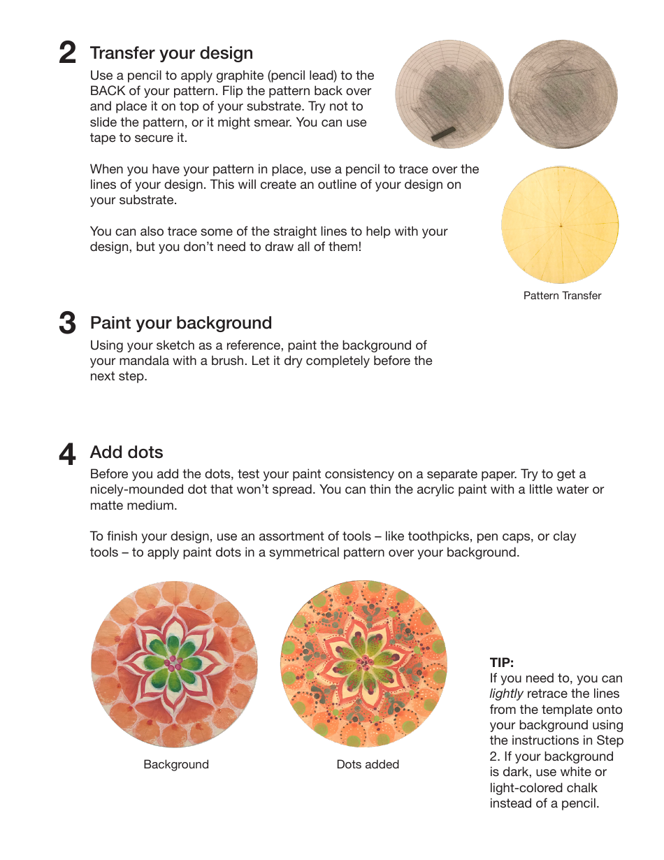 Pearl at Home Mandala Pattern Template, Page 3
