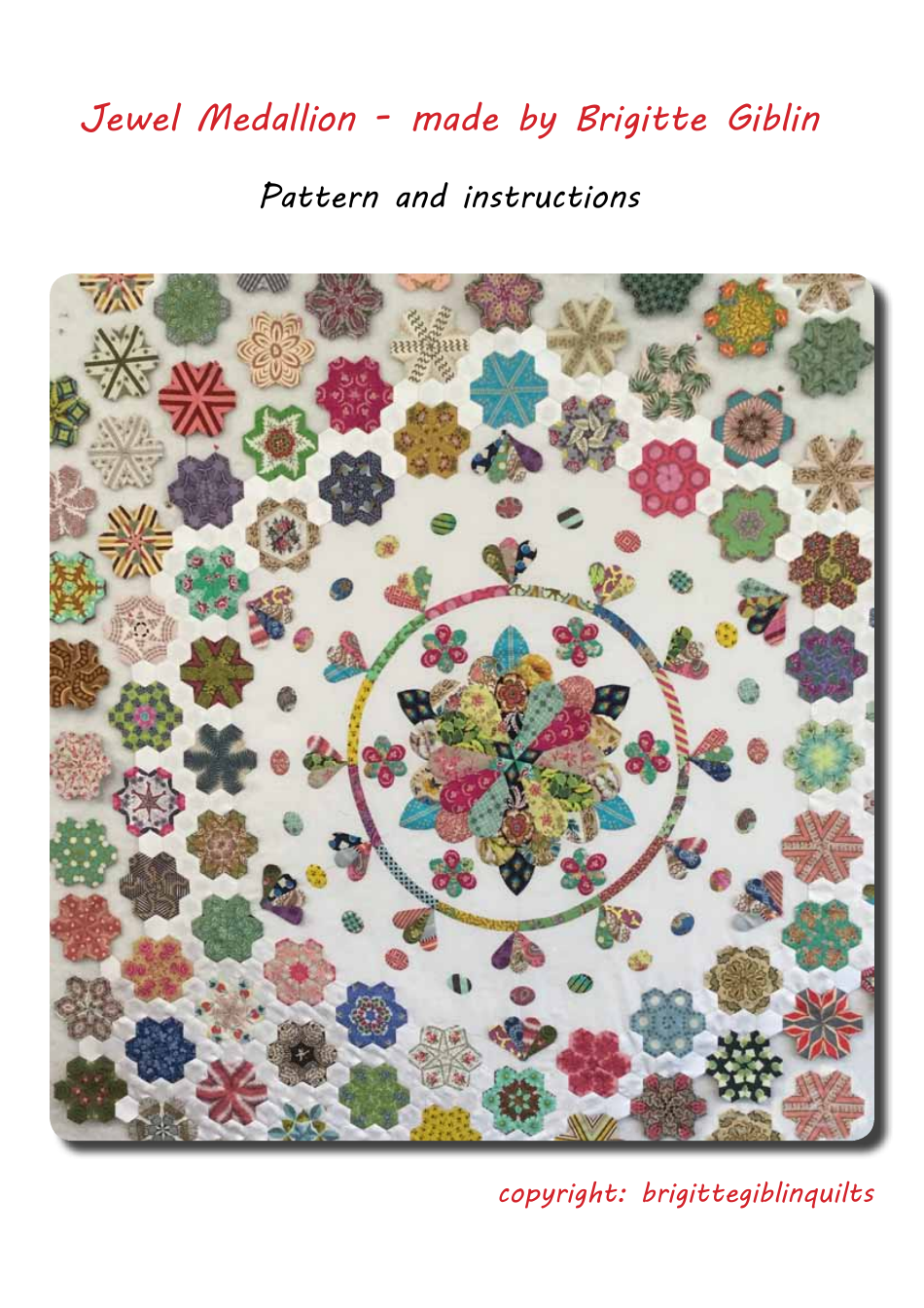Jewel Medallion Quilt Pattern Templates Download Printable PDF