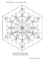 Jewel Medallion Quilt Pattern Templates, Page 4