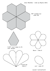 Jewel Medallion Quilt Pattern Templates, Page 6