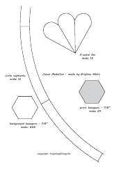 Jewel Medallion Quilt Pattern Templates, Page 7