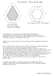 Jewel Medallion Quilt Pattern Templates, Page 8