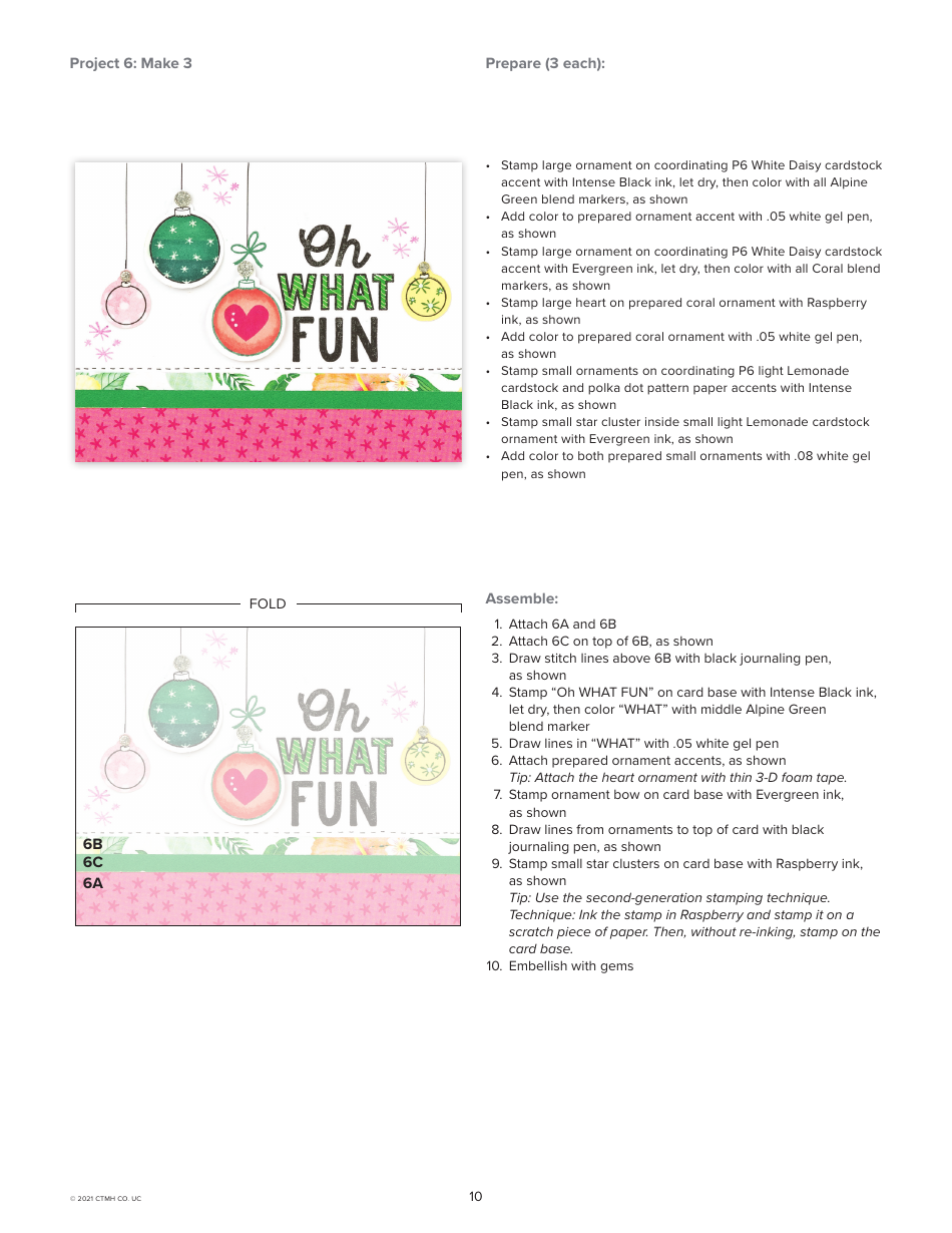 Deck the Palms Christmas Card Patterns, Page 10