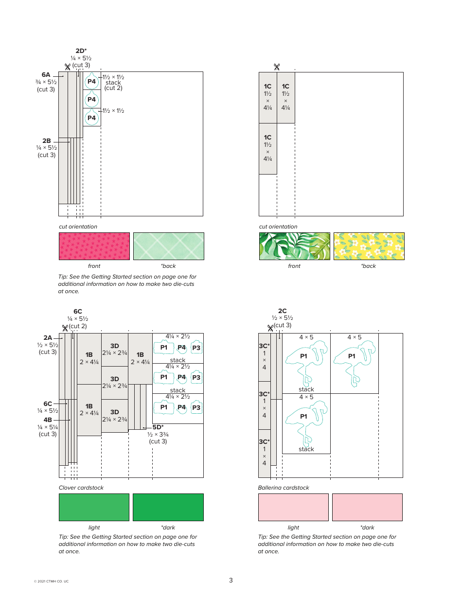 Deck the Palms Christmas Card Patterns, Page 3