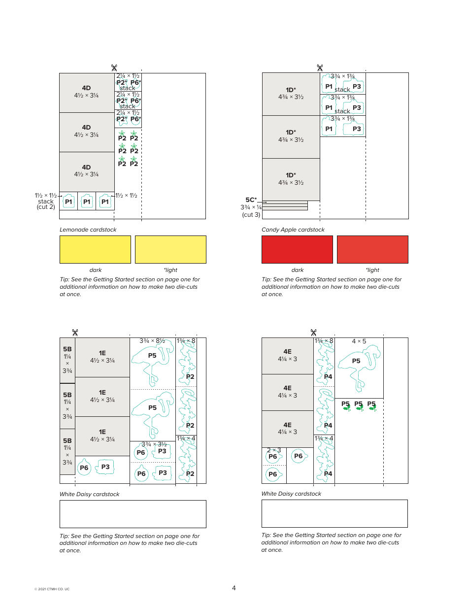 Deck the Palms Christmas Card Patterns, Page 4