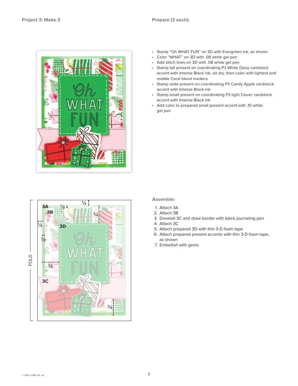 Deck the Palms Christmas Card Patterns, Page 7