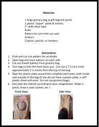 Paper Bag Astronaut Mask Template, Page 2