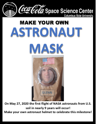 Document preview: Paper Bag Astronaut Mask Template