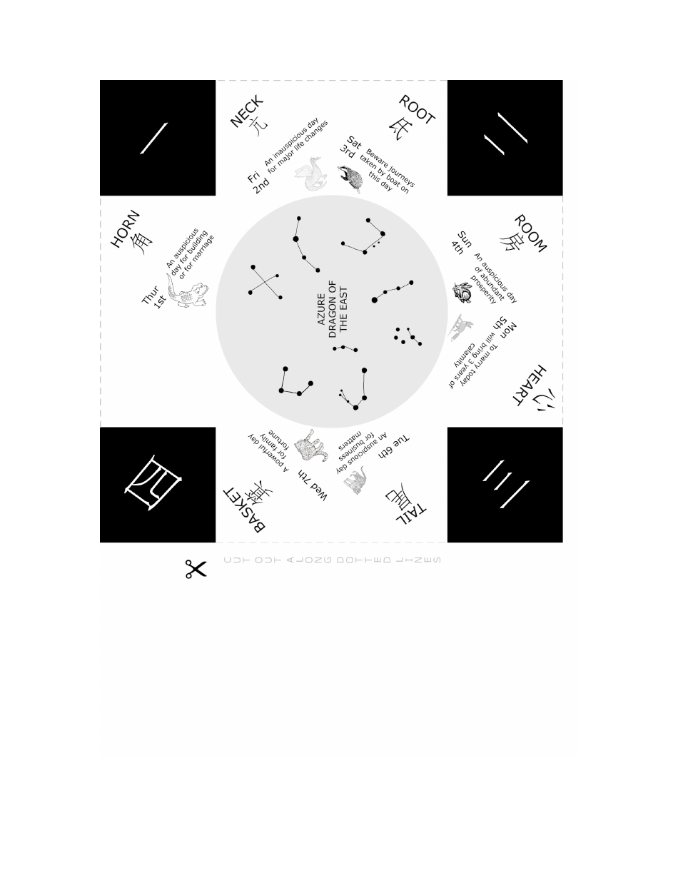 Star-Finder Fortune-Teller Templates, Page 2