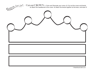 Document preview: Cut-Out Crown Template