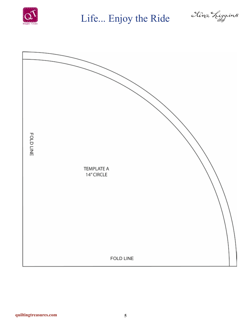 Enjoy the Ride Quilt Pattern Templates, Page 5