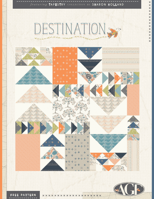 Destination Quilt Pattern - Vibrant and modern design for your next quilting project