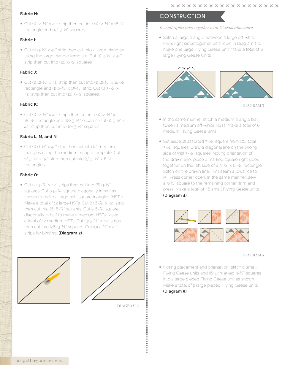 Destination Quilt Pattern, Page 4