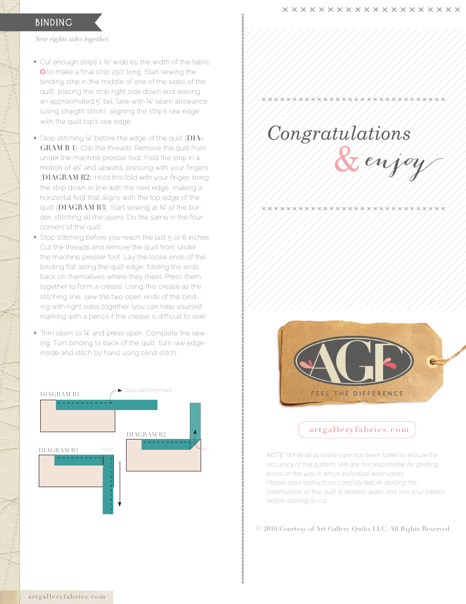 Destination Quilt Pattern, Page 7