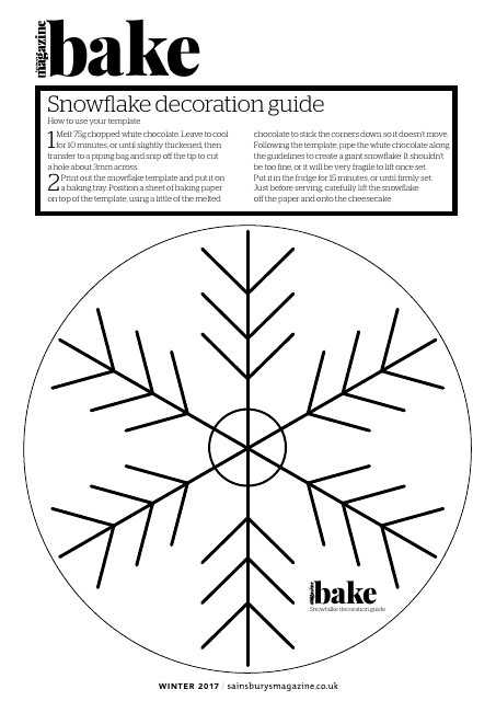 Snowflake Template Document Preview Image