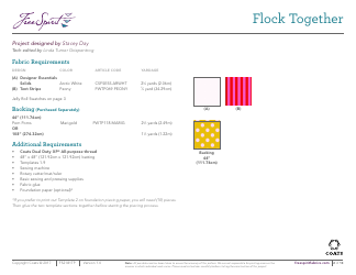 Flock Together Quilt Pattern Templates, Page 2