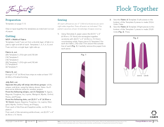 Flock Together Quilt Pattern Templates, Page 4