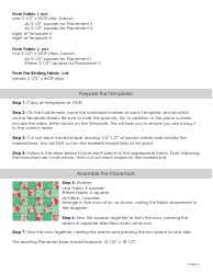 Cherry Quilt Pattern Templates, Page 4