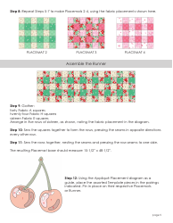 Cherry Quilt Pattern Templates, Page 5