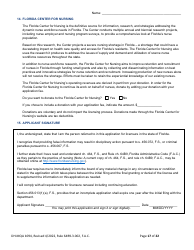 Form DH-MQA1094 Nursing Licensure by Examination Application - Florida, Page 17