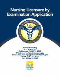 Form DH-MQA1094 Nursing Licensure by Examination Application - Florida