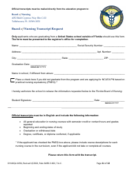 Form DH-MQA1094 Nursing Licensure by Examination Application - Florida, Page 21